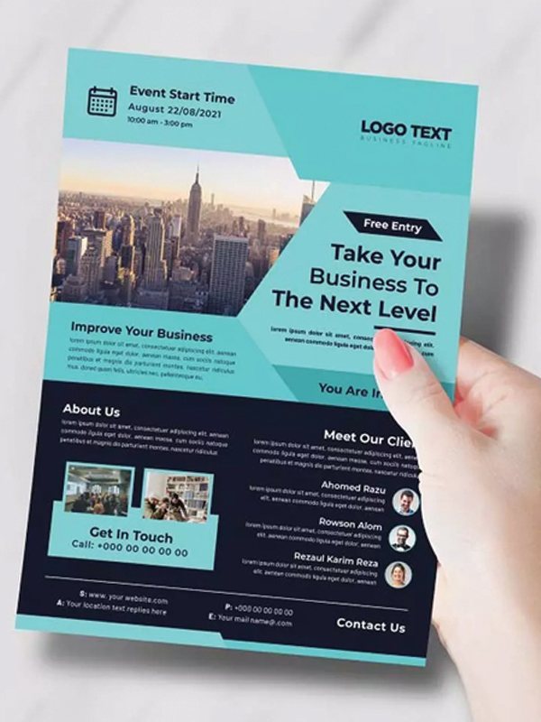 Flyers illustrative product example