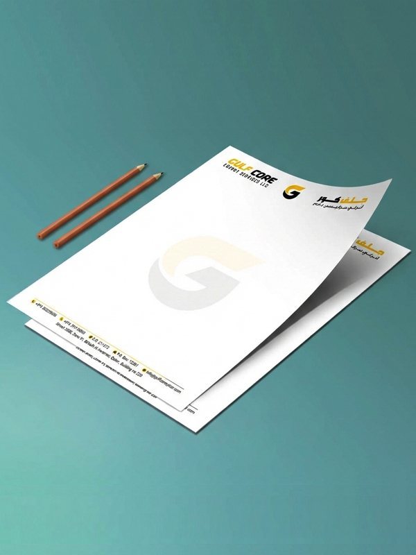 Letterhead illustrative product example