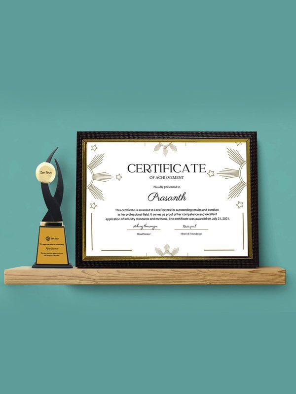 School Certificates And Cards illustrative product example